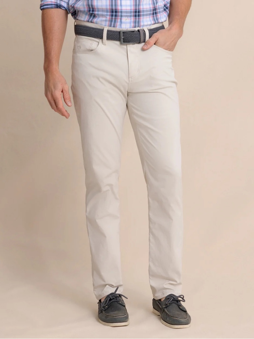 Southern Tide Men's Slim Fit Beige Jeans